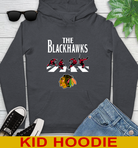 NHL Hockey Chicago Blackhawks The Beatles Rock Band Shirt Youth Hoodie 9
