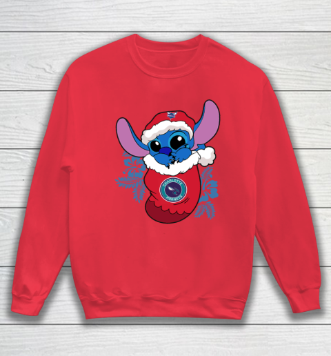 Charlotte Hornets Christmas Stitch In The Sock Funny Disney NBA Sweatshirt 8