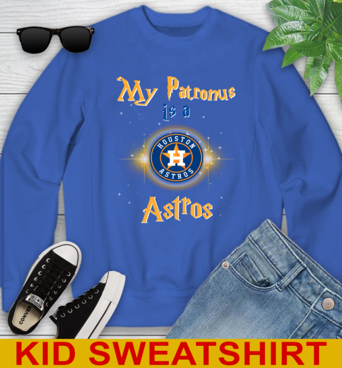 MLB Baseball Harry Potter My Patronus Is A Houston Astros Youth Sweatshirt 6