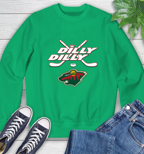NHL Minnesota Wild Dilly Dilly Hockey Sports Sweatshirt 6
