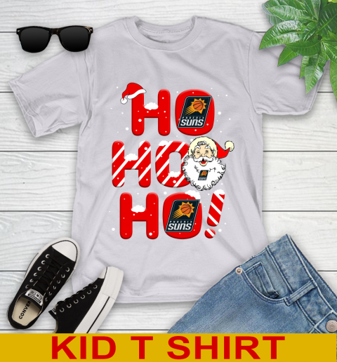 Phoenix Suns NBA Basketball Ho Ho Ho Santa Claus Merry Christmas Shirt Youth T-Shirt 4