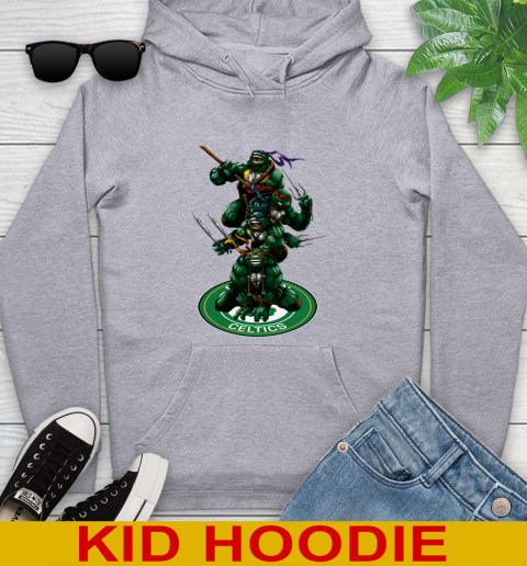 NBA Basketball Boston Celtics Teenage Mutant Ninja Turtles Shirt Youth Hoodie 6