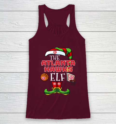 Atlanta Hawks Christmas ELF Funny NBA Racerback Tank 2