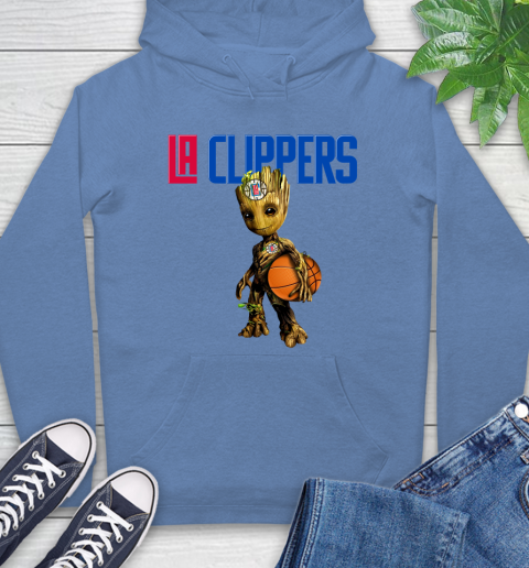 LA Clippers NBA Basketball Groot Marvel Guardians Of The Galaxy Hoodie 11