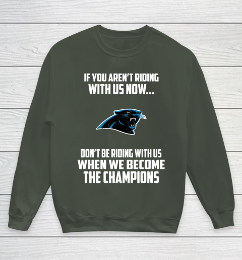 NFL Carolina Panthers Football We Become The Champions Youth Sweatshirt 8