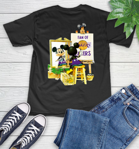 NBA Basketball Los Angeles Lakers Mickey Drawing Shirt 47 NBA Basketball Los Angeles Lakers Mickey Drawing Shirt - Image 47