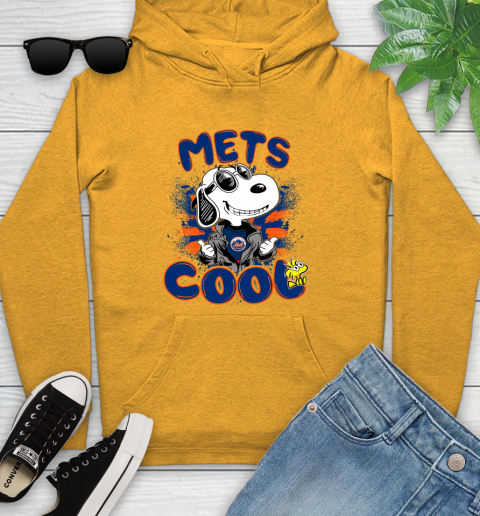 MLB Baseball New York Mets Cool Snoopy Shirt Youth Hoodie 2