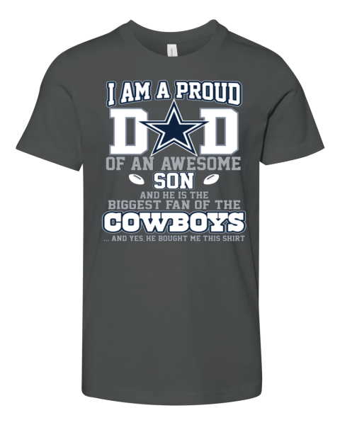 Dallas Cowboys I Am A Proud Dad Of An Awesome Son Premium Youth T-shirt