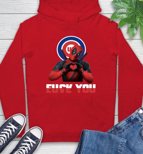 MLB Chicago Cubs Deadpool Love You Fuck You Baseball Sports Hoodie 10