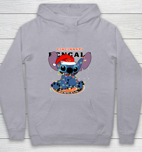 Cincinnati Bengals NFL Football noel stitch Christmas Youth Hoodie 4