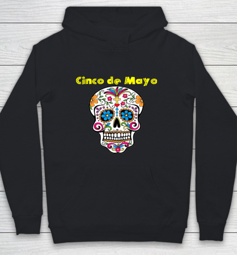 Cinco de Mayo Mexican Sugar Skull Youth Hoodie