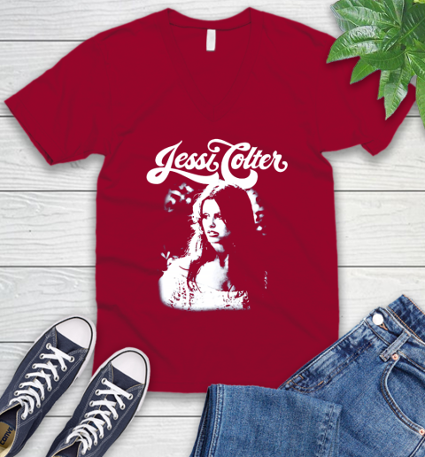 Jessi Colter V-Neck T-Shirt 7