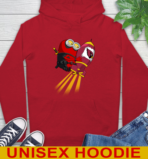 NFL Football Arizona Cardinals Deadpool Minion Marvel Shirt Hoodie 10