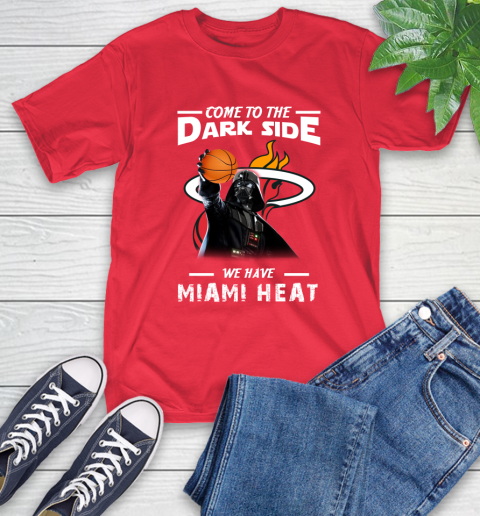 NBA Come To The Dark Side We Have Miami Heat Star Wars Darth Vader Basketball T-Shirt 11