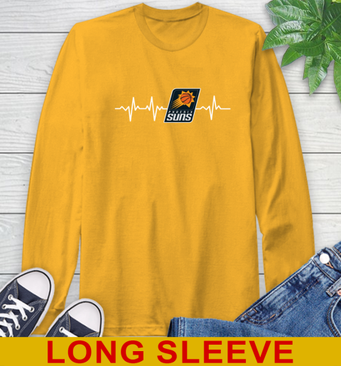 Phoenix Suns NBA Basketball Heart Beat Shirt Long Sleeve T-Shirt 2