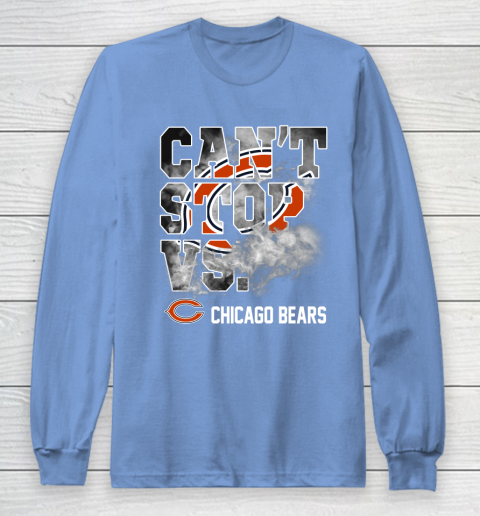 NFL Chicago Bears Can't Stop Vs Long Sleeve T-Shirt 8