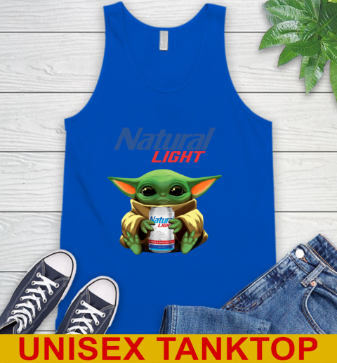 Star Wars Baby Yoda Hugs Natural Light Beer Shirt 74