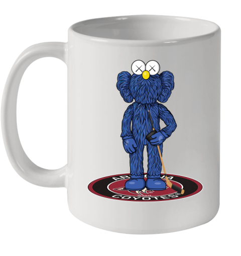 NHL Hockey Arizona Coyotes Kaws Bff Blue Figure Shirt Ceramic Mug 11oz