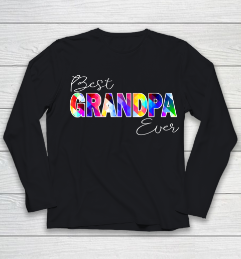 GrandFather gift shirt Mens Best Grandpa Ever, Matching Grand dad Baby Love Geometric T Shirt Youth Long Sleeve