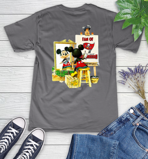 NFL Football Tampa Bay Buccaneers Mickey Drawing Shirt 80