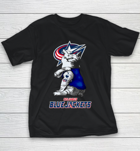 NHL My Cat Loves Columbus Blue Jackets Hockey Youth T-Shirt