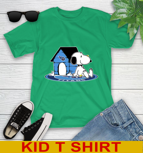 NFL Football Tennessee Titans Snoopy The Peanuts Movie Shirt Youth T-Shirt 6
