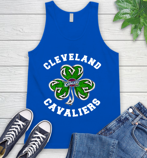 NBA Cleveland Cavaliers Three Leaf Clover St Patrick's Day Basketball Sports Tank Top 4