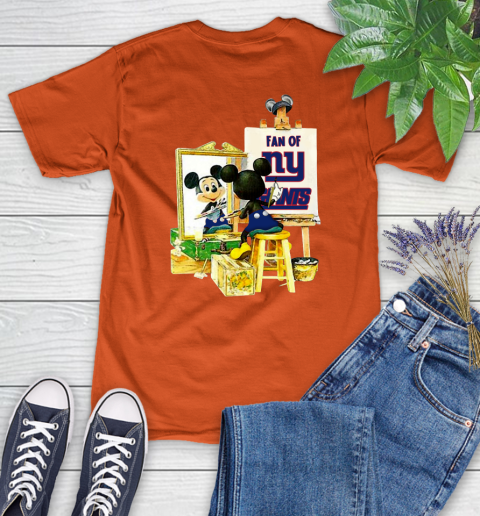 NFL Football New York Giants Mickey Drawing Shirt 84