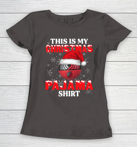 Portland Trail Blazers This Is My Christmas Pajama Shirt NBA Women's T-Shirt 7