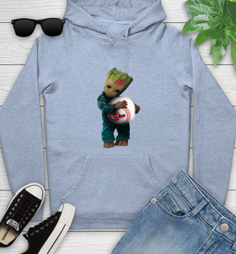 MLB Groot Guardians Of The Galaxy Baseball Sports Cleveland Indians Youth Hoodie 10