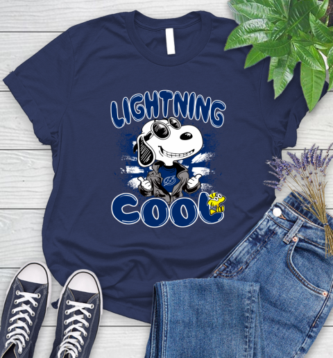 NHL Hockey Tampa Bay Lightning Cool Snoopy Shirt Women's T-Shirt 12
