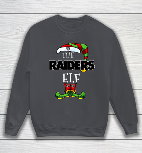 Oakland Raiders Christmas ELF Funny NFL Sweatshirt 4