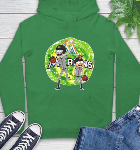 MLB Miami Marlins Rick And Morty Baseball Sports Hoodie 8