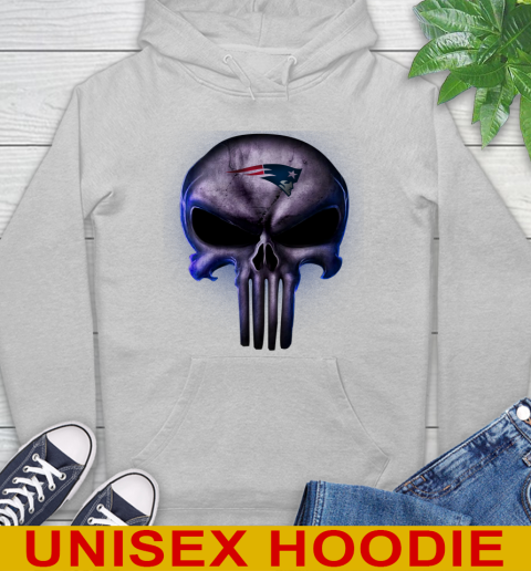 New England Patriots NFL Football Punisher Skull Sports Hoodie 6