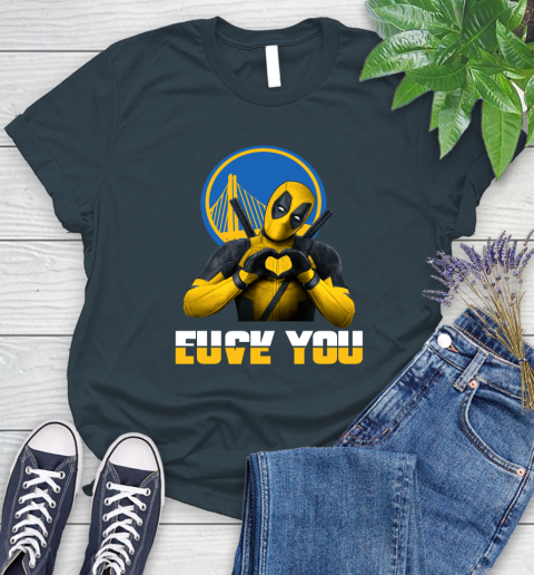 NBA Golden State Warriors Deadpool Love You Fuck You Basketball Sports Women's T-Shirt 11