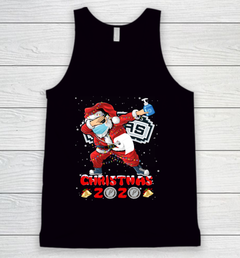 San Antonio Spurs Funny Santa Claus Dabbing Christmas 2020 NBA Tank Top