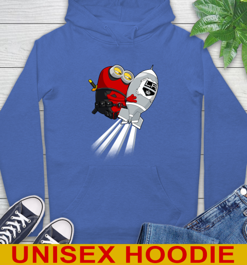 NHL Hockey Los Angeles Kings Deadpool Minion Marvel Shirt Hoodie 9
