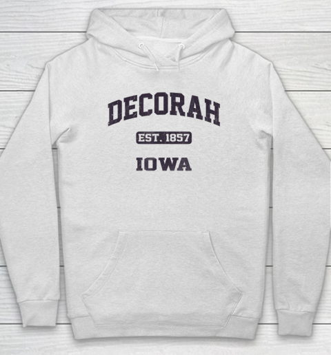 Decorah Iowa IA vintage State Athletic Style Hoodie