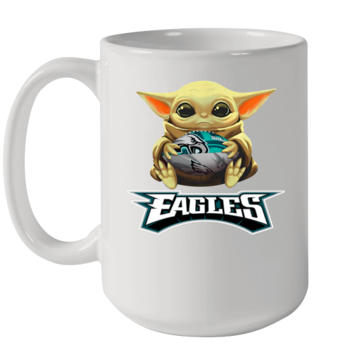 NFL Football Philadelphia Eagles Baby Yoda Star Wars Shirt Ceramic Mug 15oz