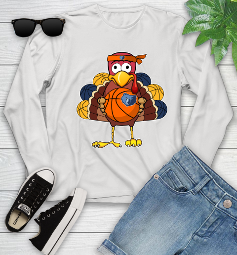 Memphis Grizzlies Turkey thanksgiving day Youth Long Sleeve