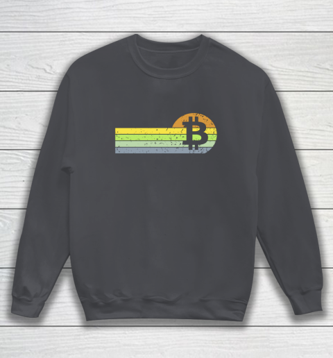 Bitcoin BTC Vintage Sunset Crypto Cryptocurrency Blockchain Sweatshirt 4