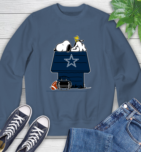Dallas Cowboys NFL Football Snoopy Woodstock The Peanuts Movie Sweatshirt 7