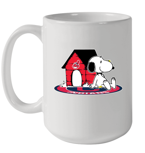 MLB Baseball Cleveland Indians Snoopy The Peanuts Movie Shirt Ceramic Mug 15oz