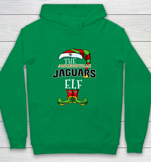 Jacksonville Jaguars Christmas ELF Funny NFL Youth Hoodie 4