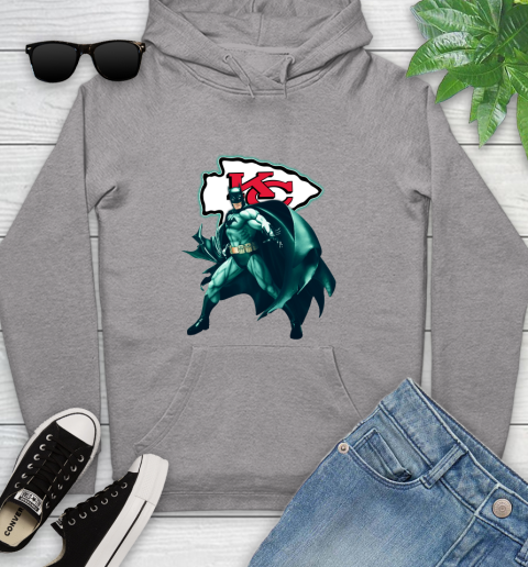 NFL Batman Football Sports Kansas City Chiefs Youth Hoodie 6