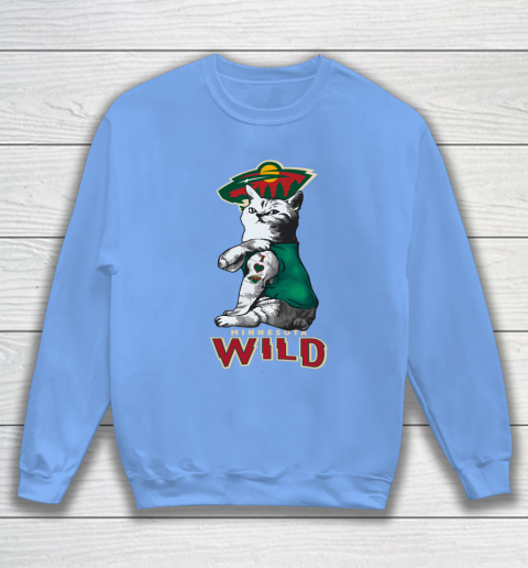 NHL My Cat Loves Minnesota Wild Hockey Sweatshirt 8
