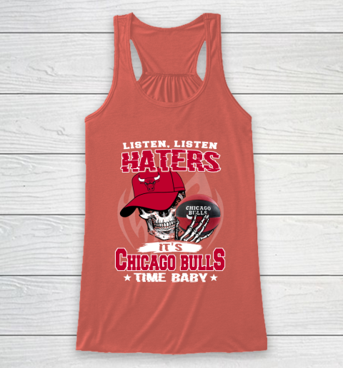 Listen Haters It is BULLS Time Baby NBA Racerback Tank 3