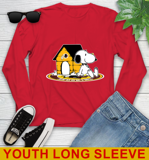 NFL Football Washington Redskins Snoopy The Peanuts Movie Shirt Youth Long Sleeve 11