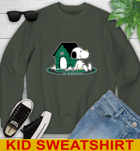 NHL Hockey Dallas Stars Snoopy The Peanuts Movie Shirt Youth Sweatshirt 9
