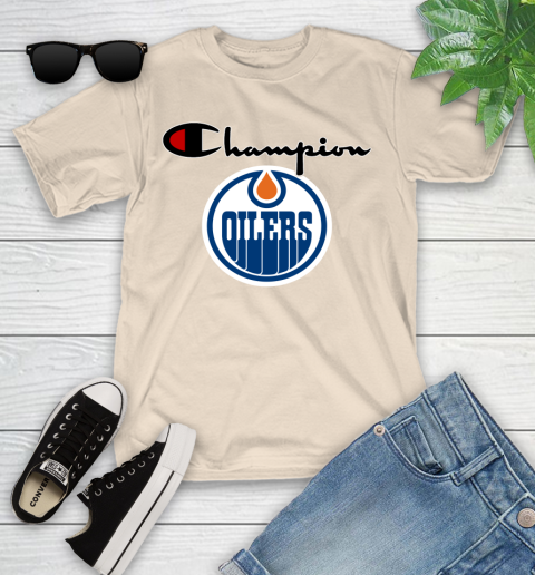 NHL Hockey Edmonton Oilers Champion Shirt Youth T-Shirt 9